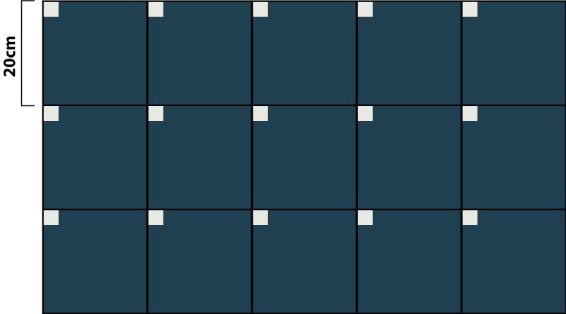 비닐 카펫 타일 효과 깊은 파란 질감 - TenStickers