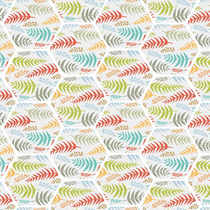 주방 식물 타일 주방 바닥 타일 - TenStickers