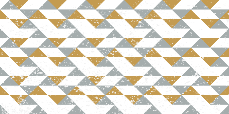 기하학적 효과 비닐 카펫 대각선 삼각형 패턴 - TenStickers