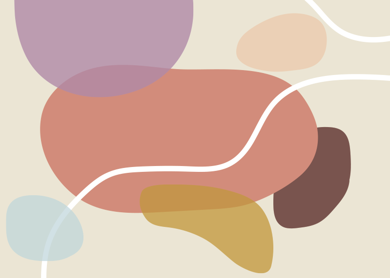 모던 효과 비닐 카펫 유기적 형태 - TenStickers