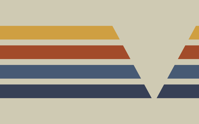 기하학적 효과 비닐 카펫 지그재그 스트라이프 무늬 - TenStickers