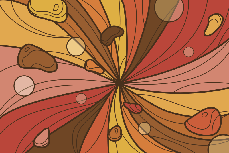 70 년대 오리지널 팝 듀엣 빈티지 러그 - TenStickers