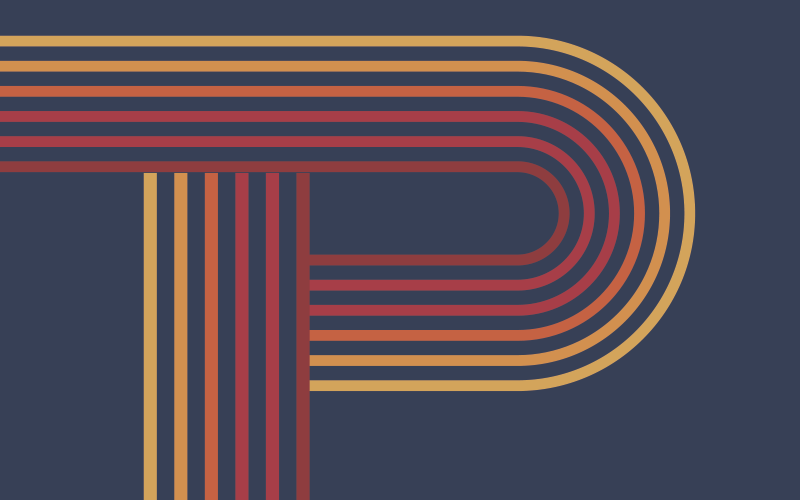 기하학적 효과 비닐 카펫 다채로운 선 오버레이 - TenStickers