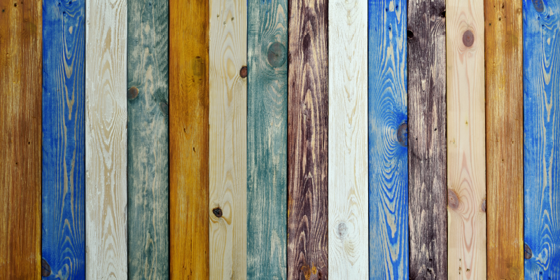 우드 효과 비닐 카펫 다채로운 판재 - TenStickers