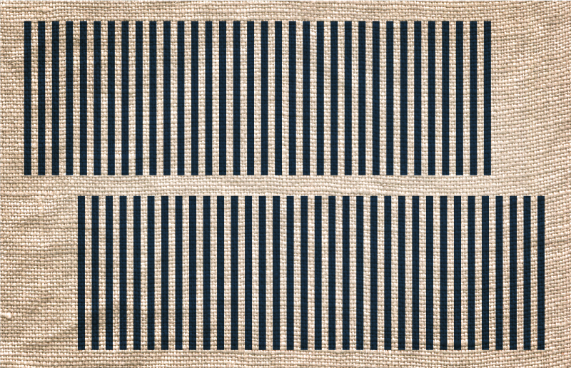 거실용 비닐 깔개 베이지 스트라이프 패턴 - TenStickers