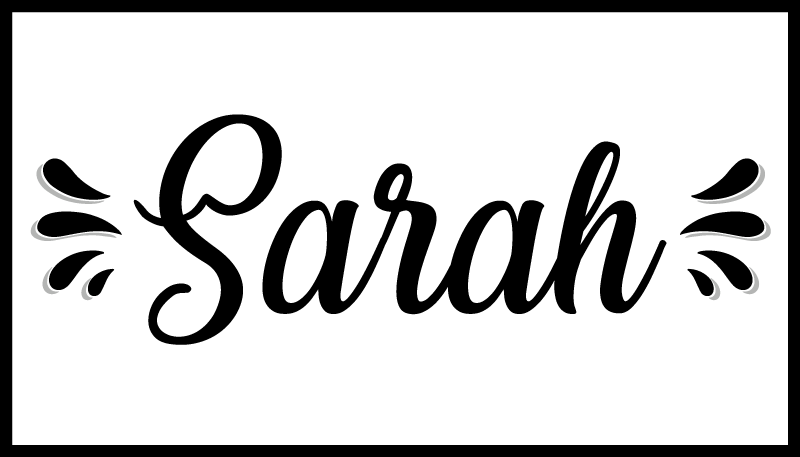 거실용 비닐 깔개 흑백 디자인 - TenStickers