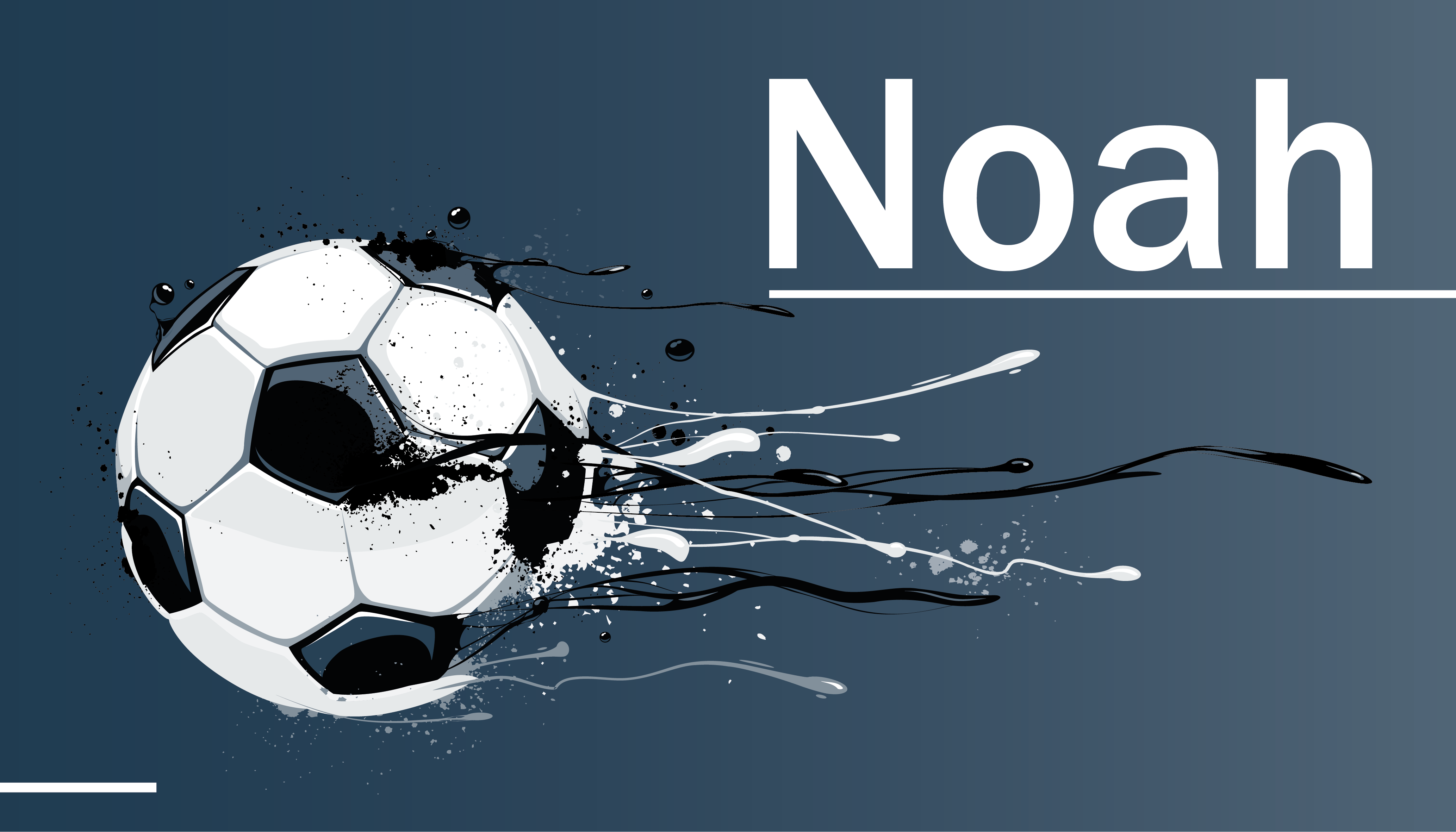 열대 효과 비닐 카펫 축구 액션과 이름 - TenStickers