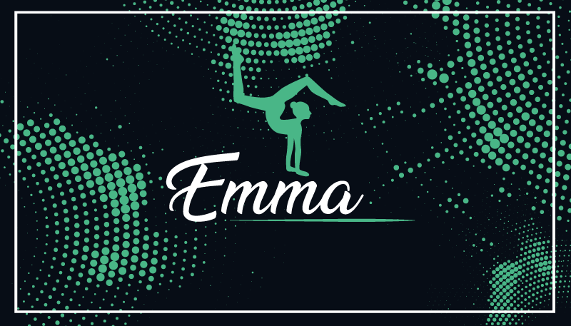 침실용 비닐 카펫 체조 이름 추가 - TenStickers