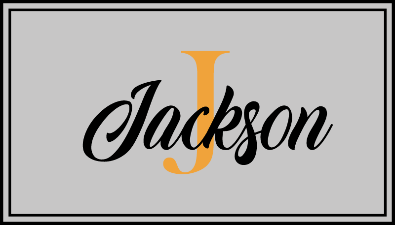 이름이있는 비닐 카펫 이름과 이니셜 디스플레이 - TenStickers