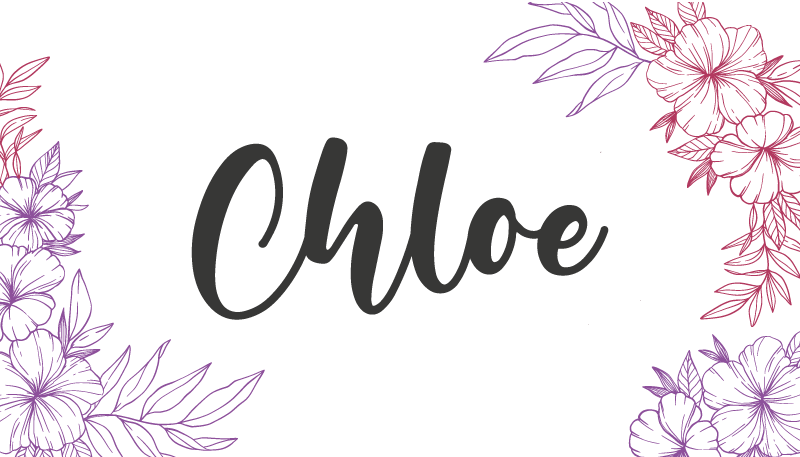 아름다운 꽃 이름 맞춤 매트 - TenStickers