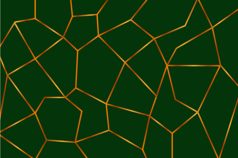 대리석 비닐 러그 초록색 기하학 패턴 - TenStickers