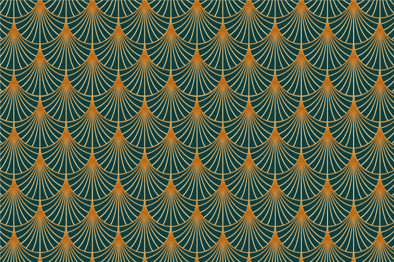 비닐 카펫 벤디미아 녹색 아치 디자인 - TenStickers