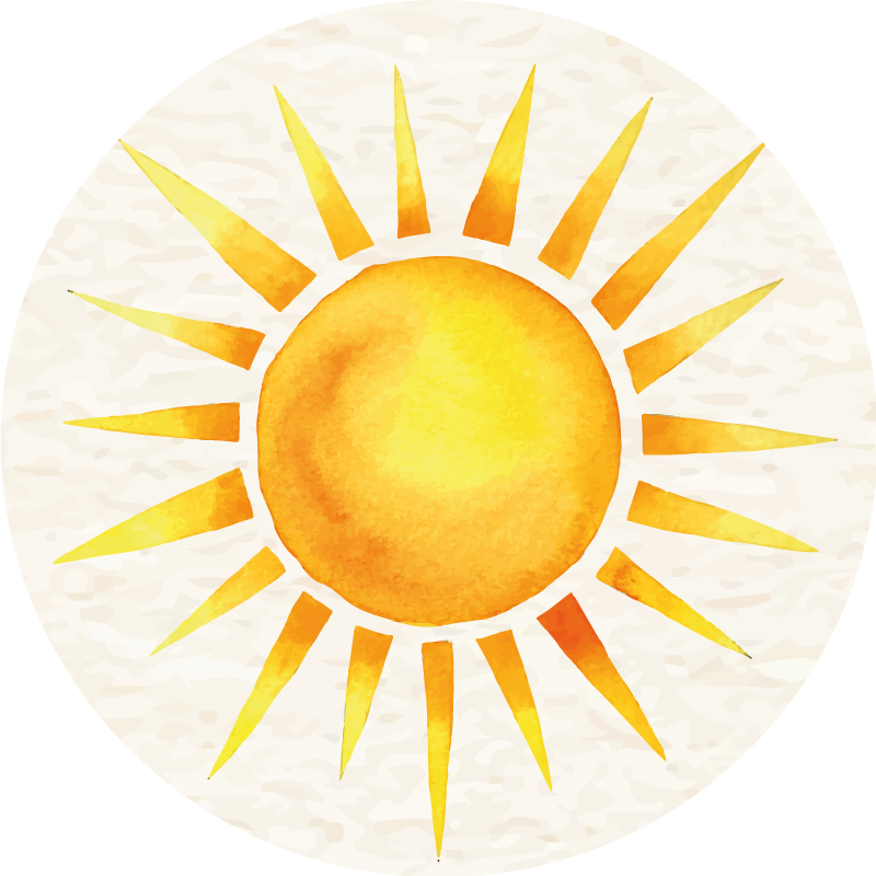 주방 북유럽 뜨거운 태양 북유럽 비닐 러그 - TenStickers