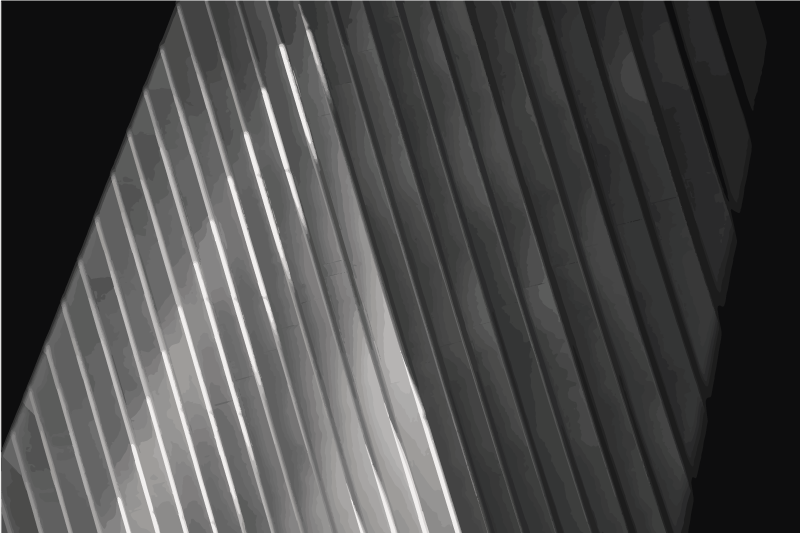 우드 효과 비닐 카펫 세련된 스트라이프 표면 - TenStickers