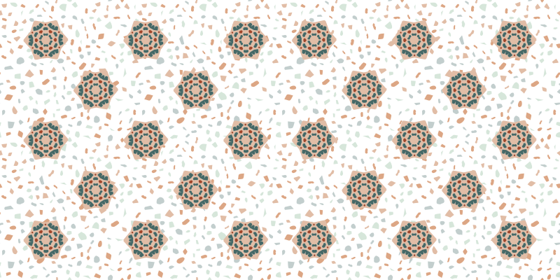 비닐 카펫 기타 텍스처 화이트 모자이크 - TenStickers