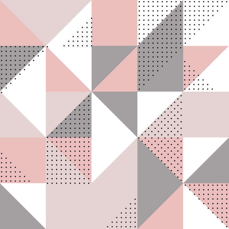 파스텔 북유럽 삼각형 북유럽 비닐 러그 - TenStickers