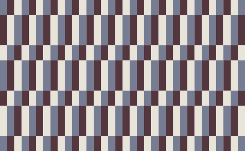 줄무늬 비닐 카펫 컬러 블록 - TenStickers