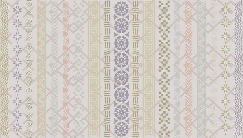 비닐 주방 카펫 기하학적 패턴 - TenStickers