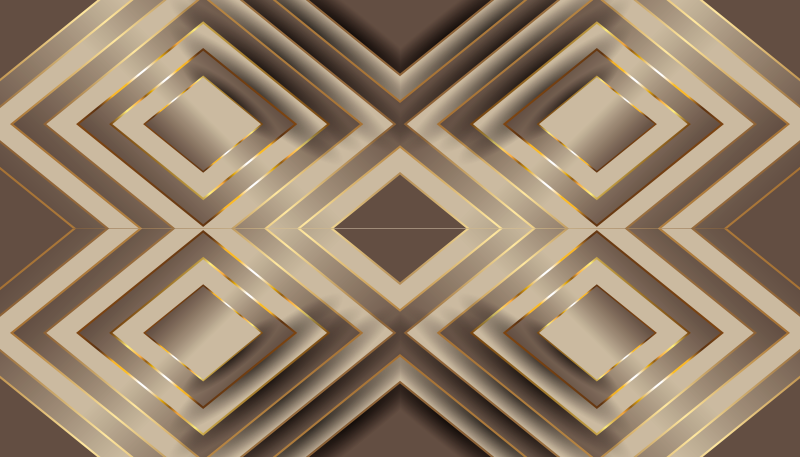 비닐 주방 카펫 우아한 기하학적 구성 - TenStickers