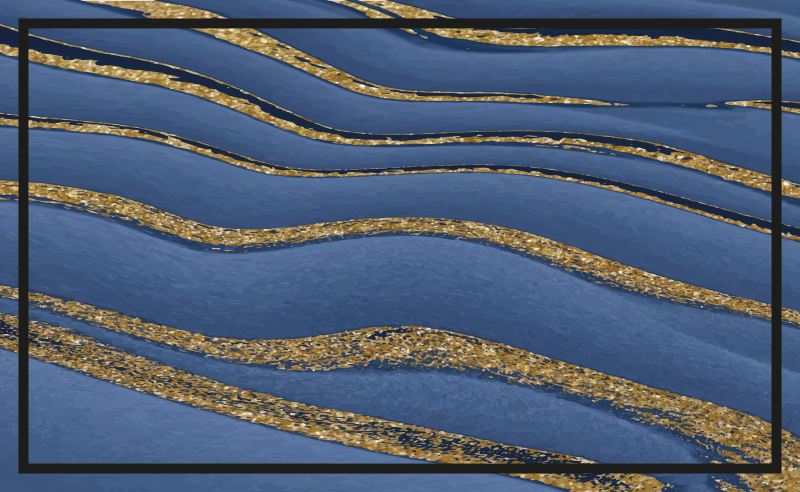 검은 색과 파란색 대리석 효과 질감 비닐 깔개 - TenStickers