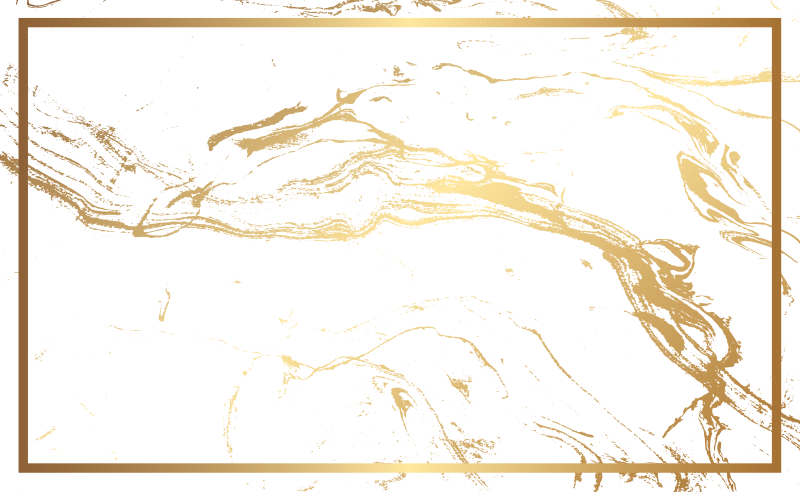 흰색과 금색 대리석 효과 질감 비닐 깔개 - TenStickers