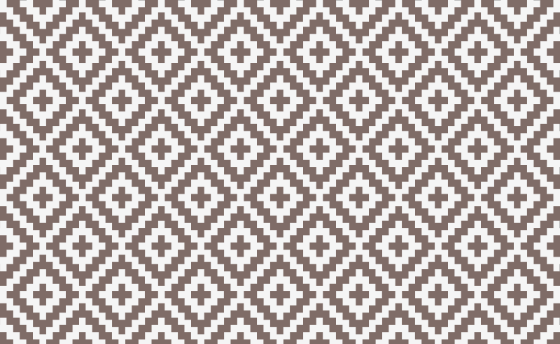 비닐 주방 카펫 기하학적 회색 다이아몬드 - TenStickers