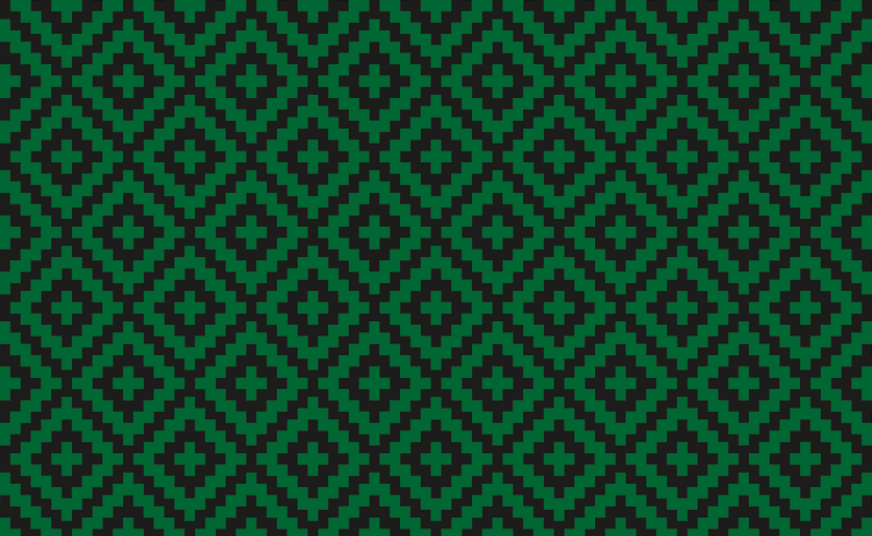 비닐 주방 카펫 녹색 다이아몬드 패턴 - TenStickers