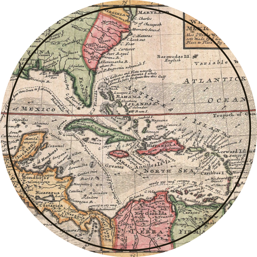 세계 지도 비닐 카펫 앤티크 지도 디자인 - TenStickers