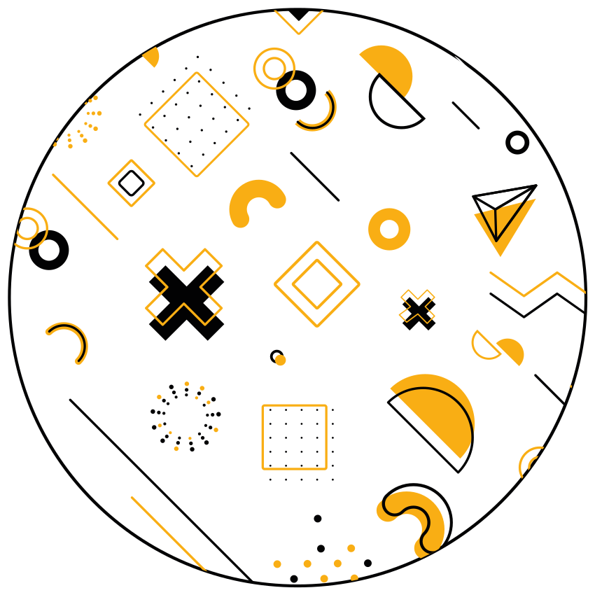 기하학적 효과 비닐 카펫 현대 수학 도형 - TenStickers