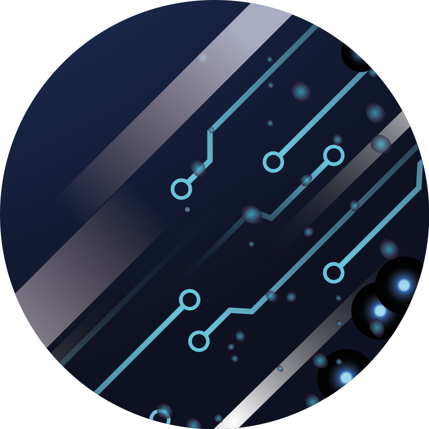 열대 효과 비닐 카펫 회로 기판 패턴 - TenStickers