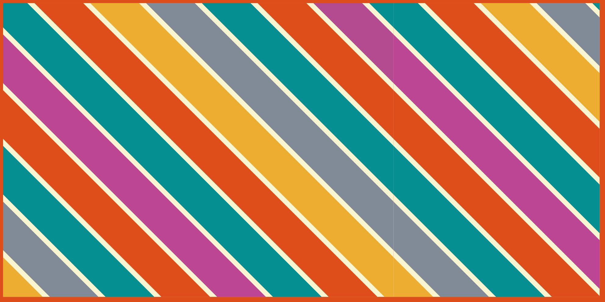 거실용 비닐 깔개 다채로운 스트라이프 표면 - TenStickers