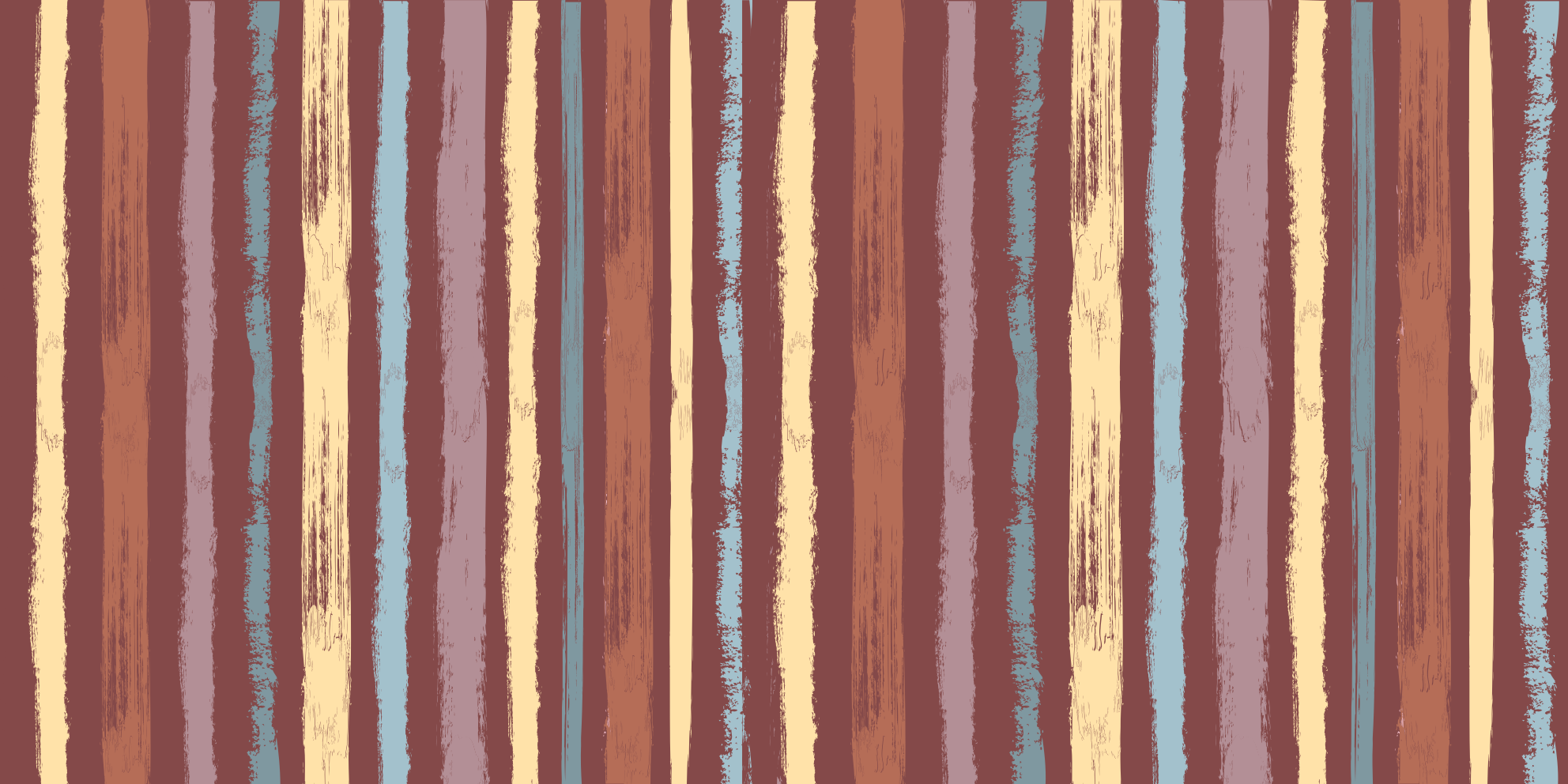 줄무늬 비닐 카펫 손으로 그린 패브릭 효과 - TenStickers