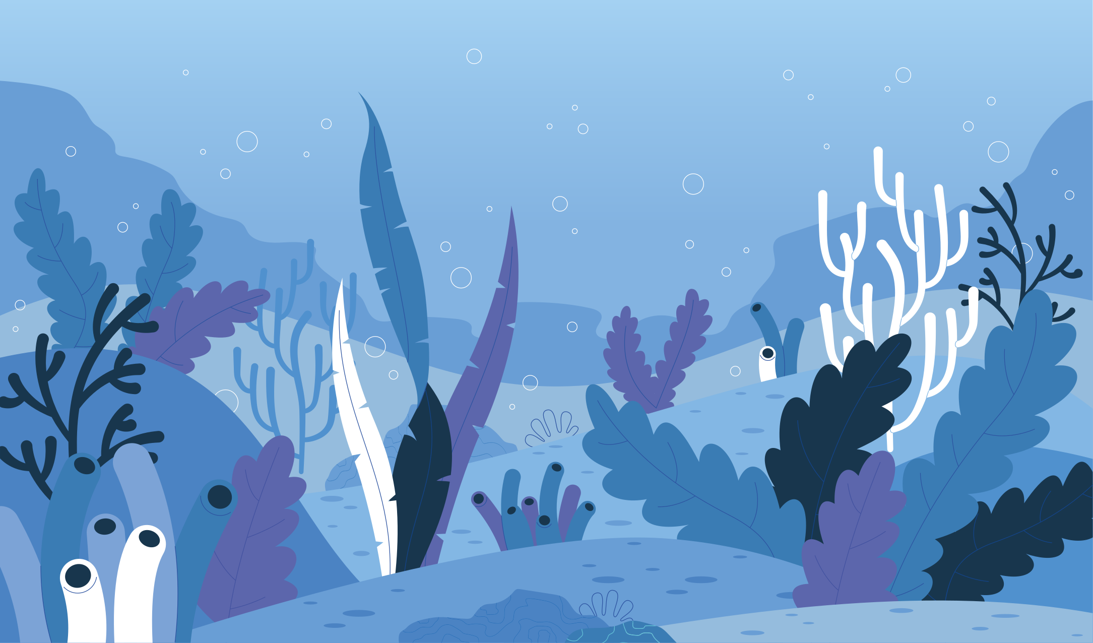 비닐 카펫 자연 수중 경관 - TenStickers