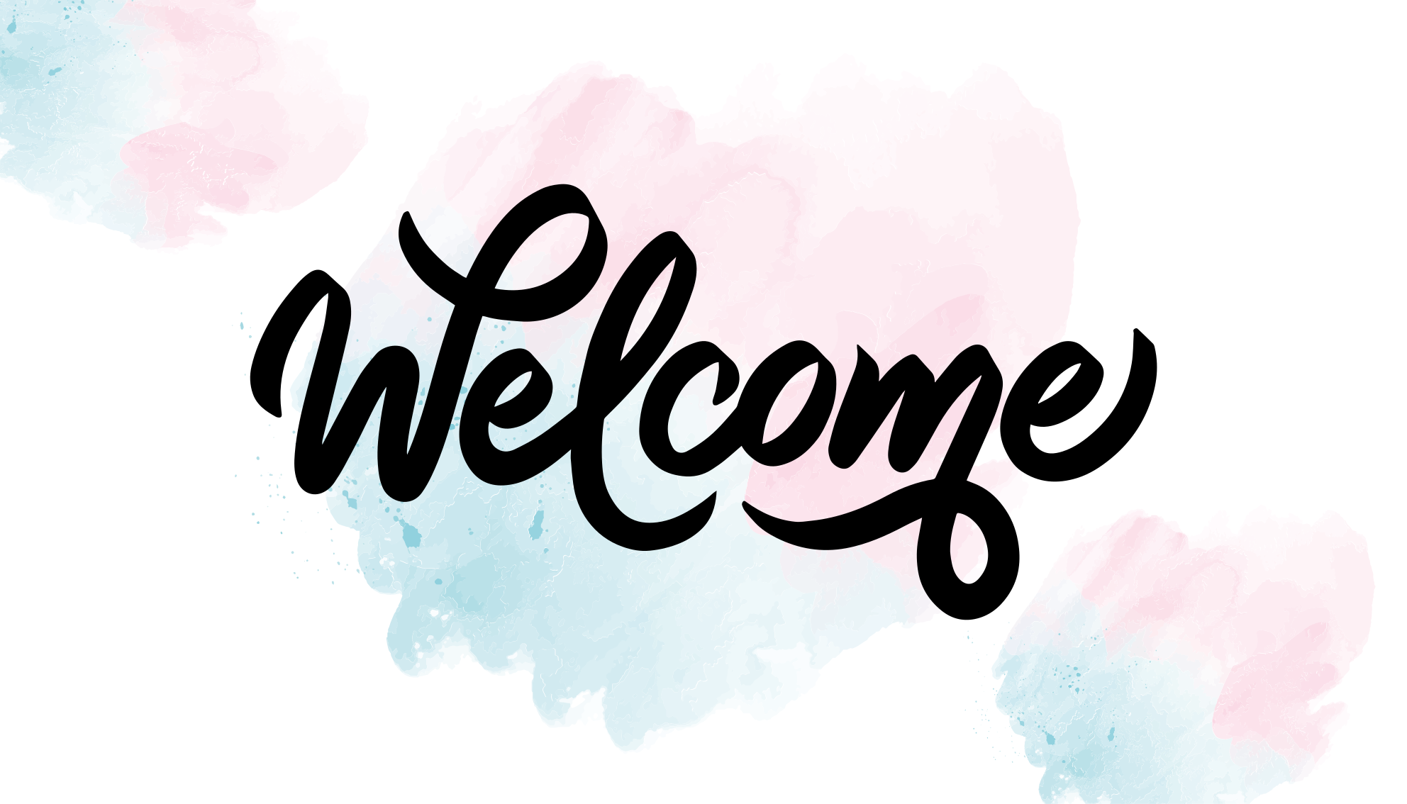 비닐 현관 카펫 아쿠아렐라 환영합니다 - TenStickers