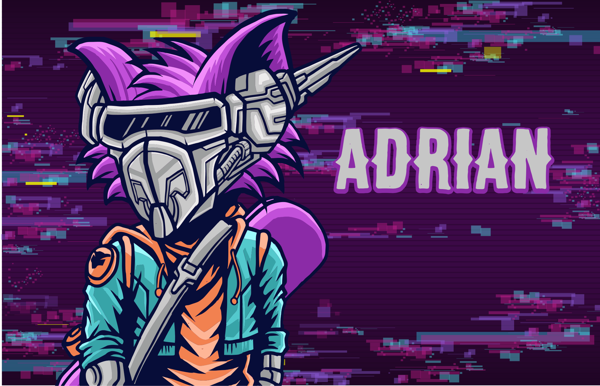 열대 효과 비닐 카펫 맞춤형 미래형 캐릭터 - TenStickers