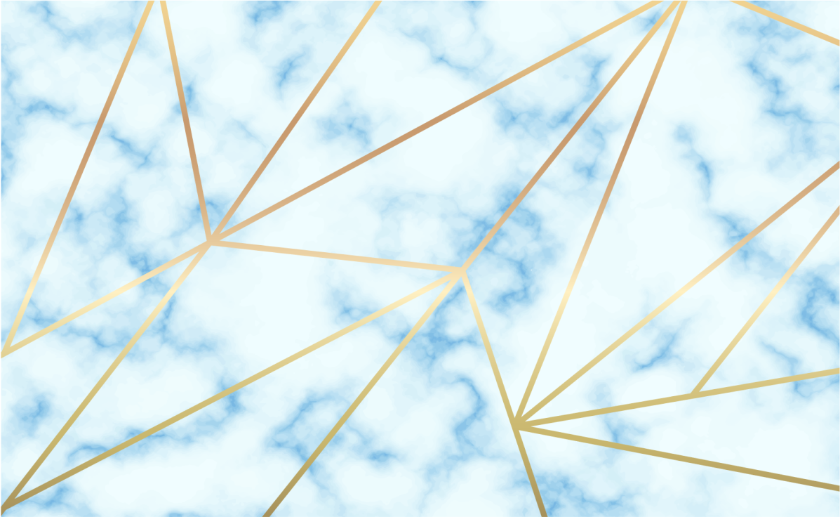 대리석 비닐 러그 스타일리시한 기하학적 패턴 - TenStickers