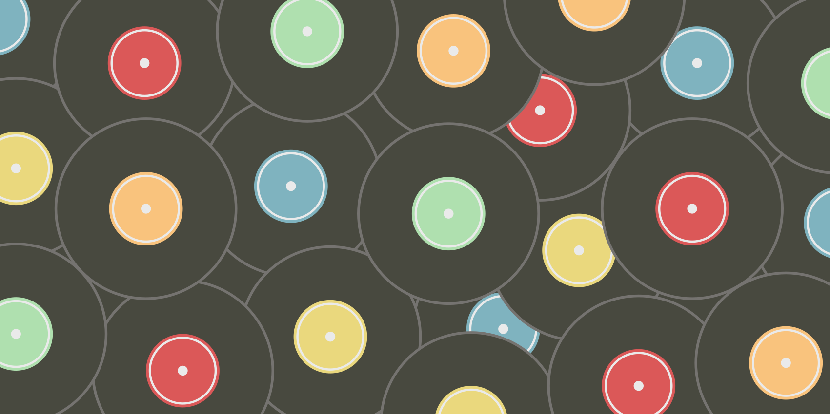 열대 효과 비닐 카펫 생동감 넘치는 비닐 원반 - TenStickers