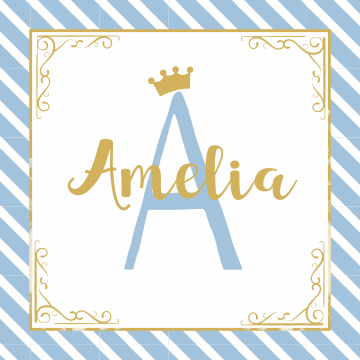 이름이있는 비닐 카펫 이니셜 스타일 - TenStickers