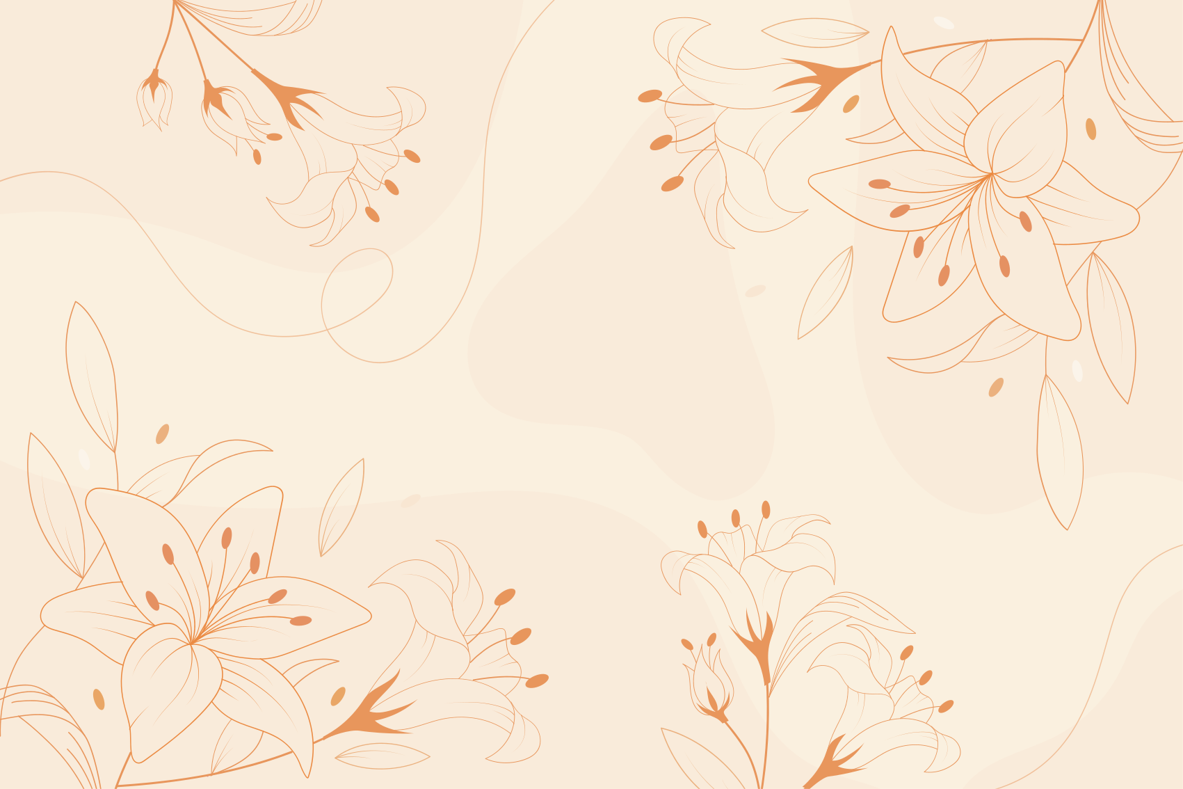 비닐 카펫 꽃과 식물 우아한 식물 요소 - TenStickers