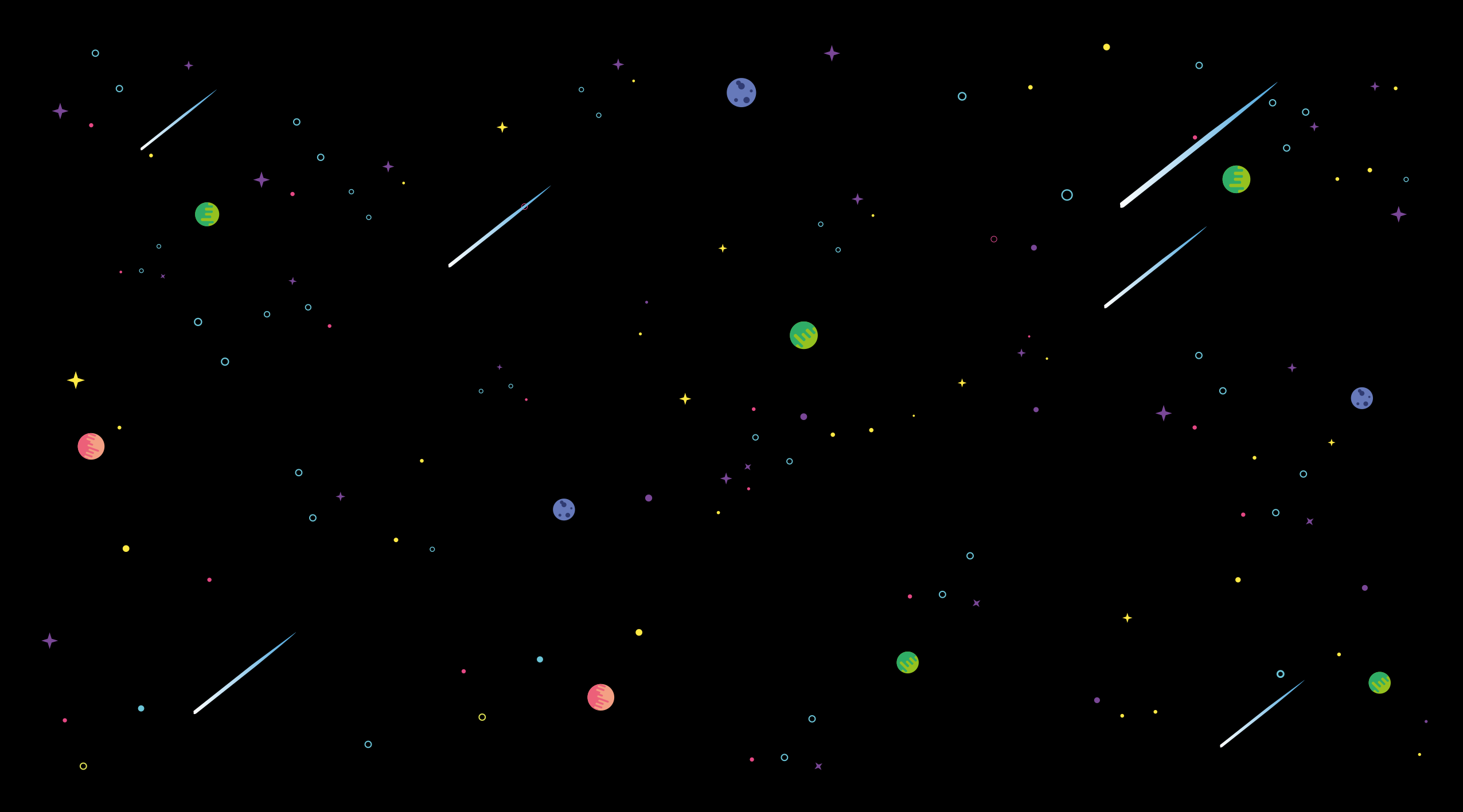 별이있는 비닐 카펫 우주 별빛 하늘 - TenStickers