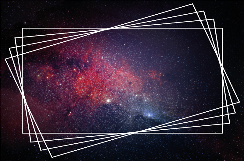 모던 효과 비닐 카펫 우주 성운 패턴 - TenStickers