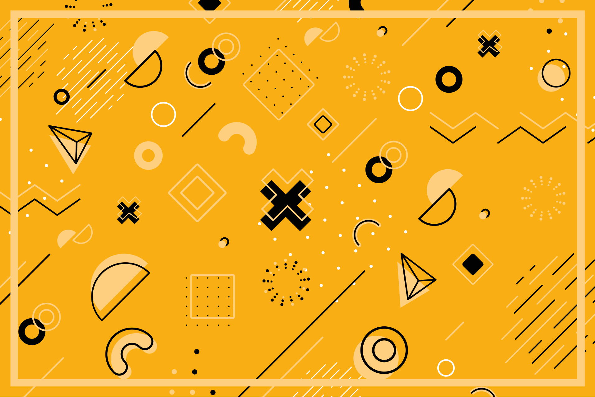 기하학적 효과 비닐 카펫 추상 도형 패턴 - TenStickers