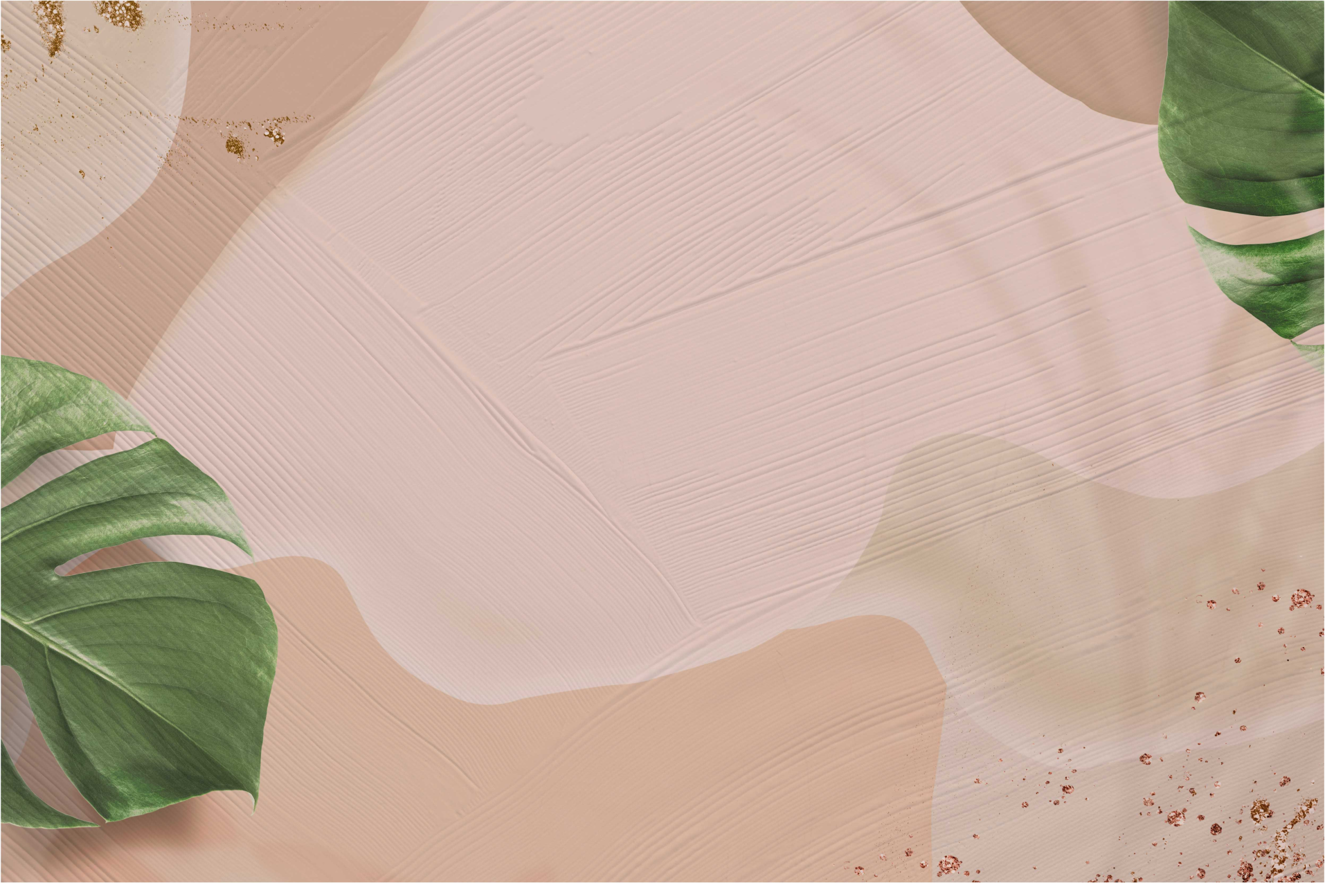 거실용 비닐 깔개 열대잎 블러쉬 - TenStickers