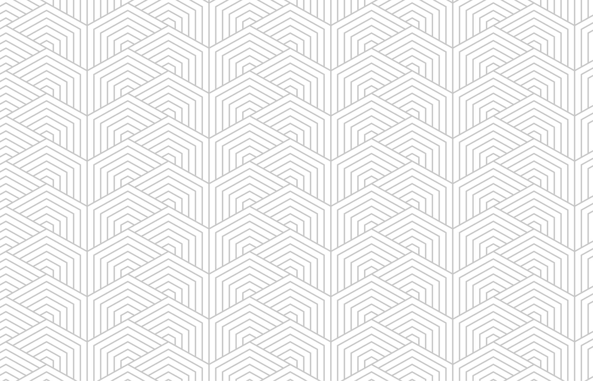 기하학적 효과 비닐 카펫 회색 육각형 패턴 - TenStickers