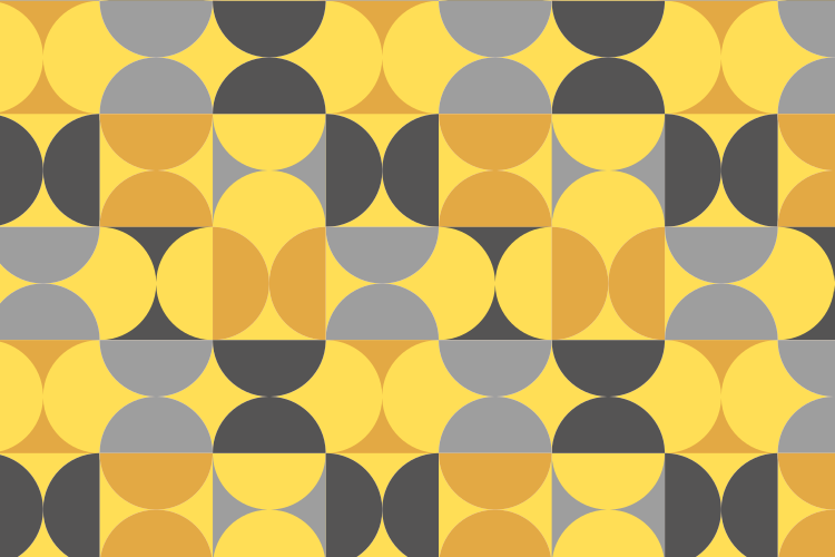 기하학적 효과 비닐 카펫 원형 패턴 놀이 - TenStickers