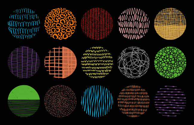 모던 효과 비닐 카펫 생동감 있는 패턴 컬렉션 - TenStickers