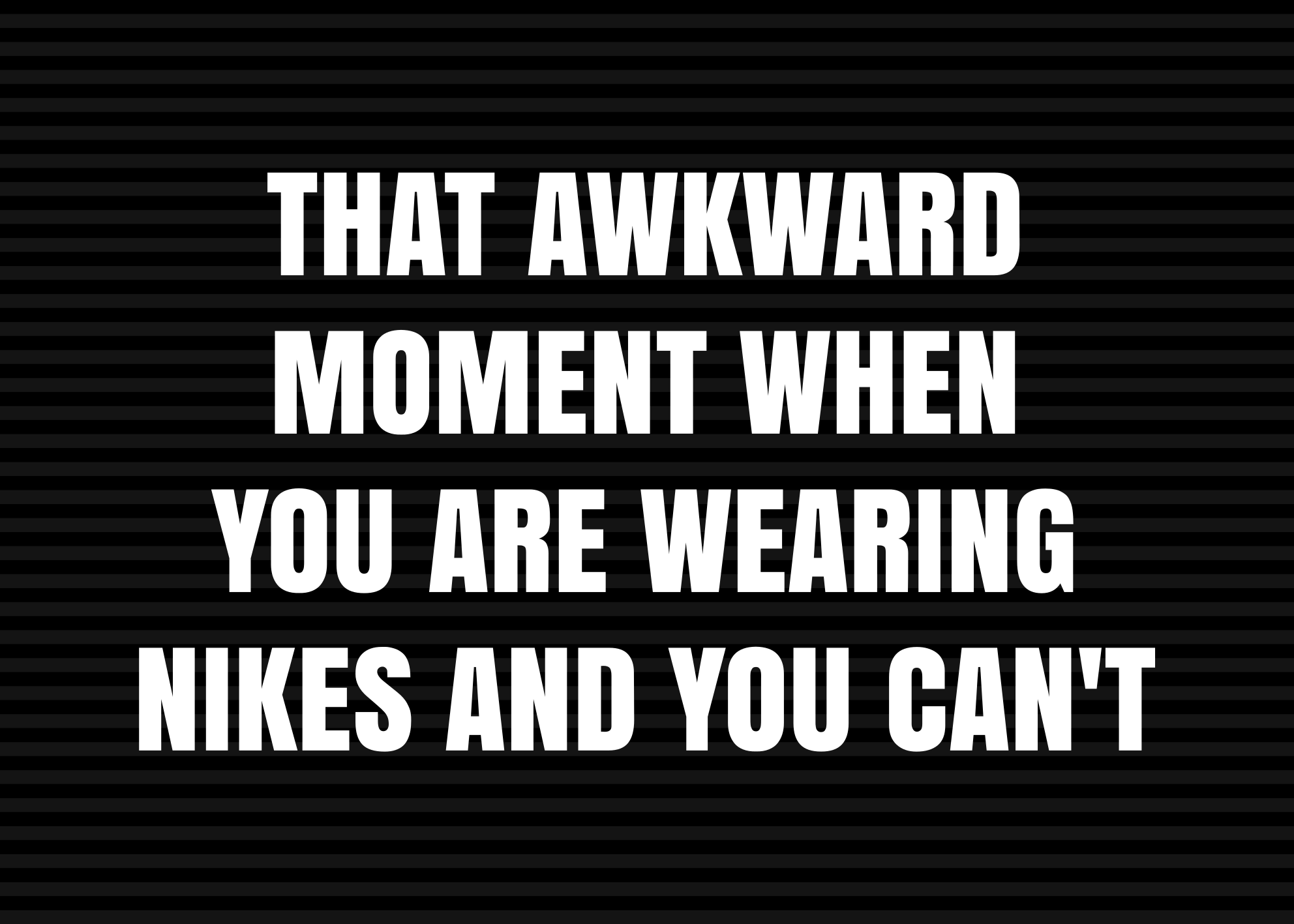 문구와 함께 비닐 양탄자 어색한 나이키 순간 - TenStickers