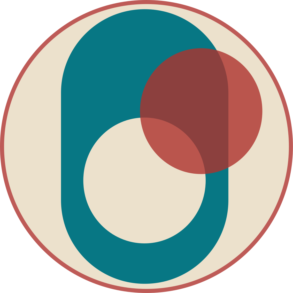 모던 효과 비닐 카펫 조화로운 원형 디자인 - TenStickers