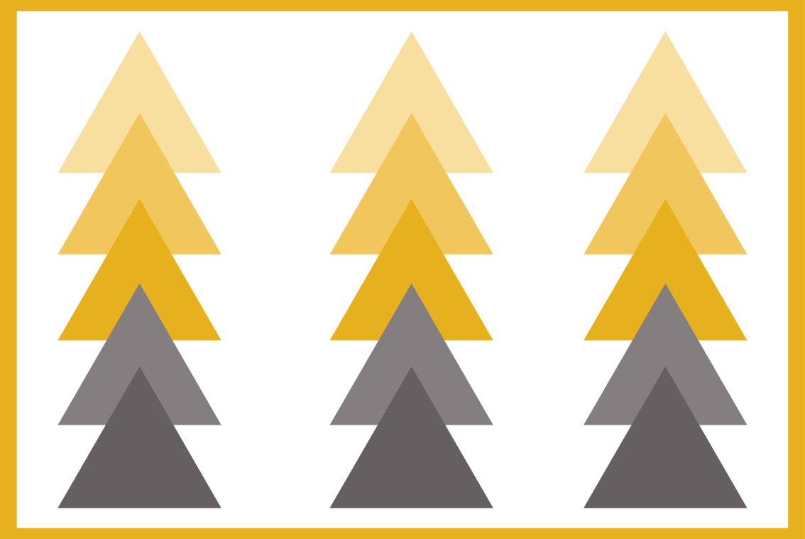 기하학적 효과 비닐 카펫 삼각형 색상 폭포 - TenStickers