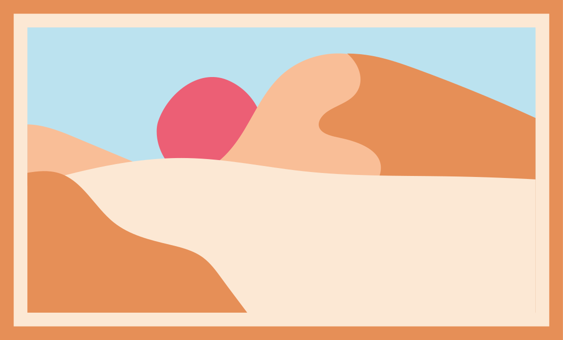 비닐 카펫 자연 모래 풍경 석양 - TenStickers